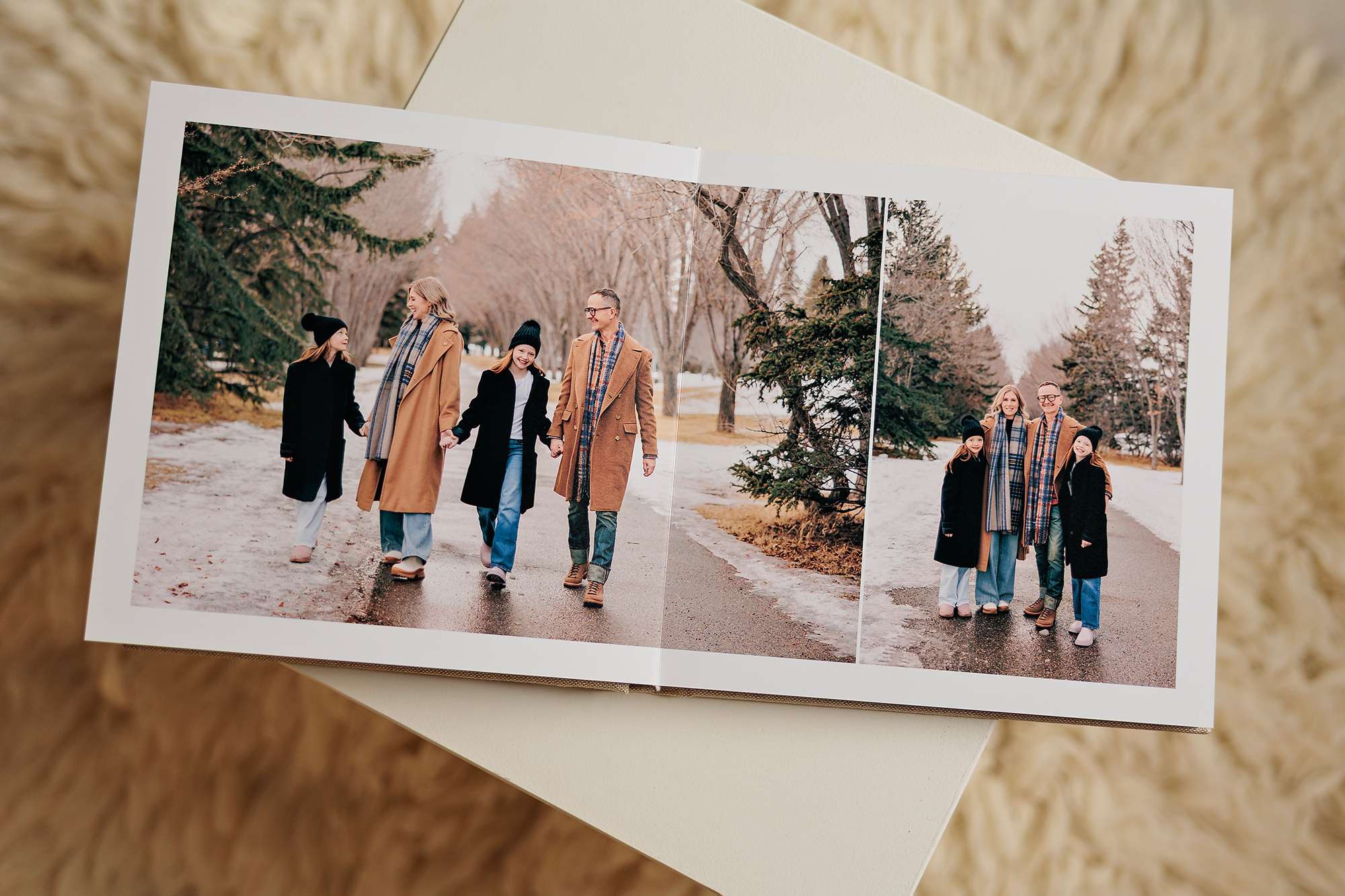 Album detail with lay-flat pages