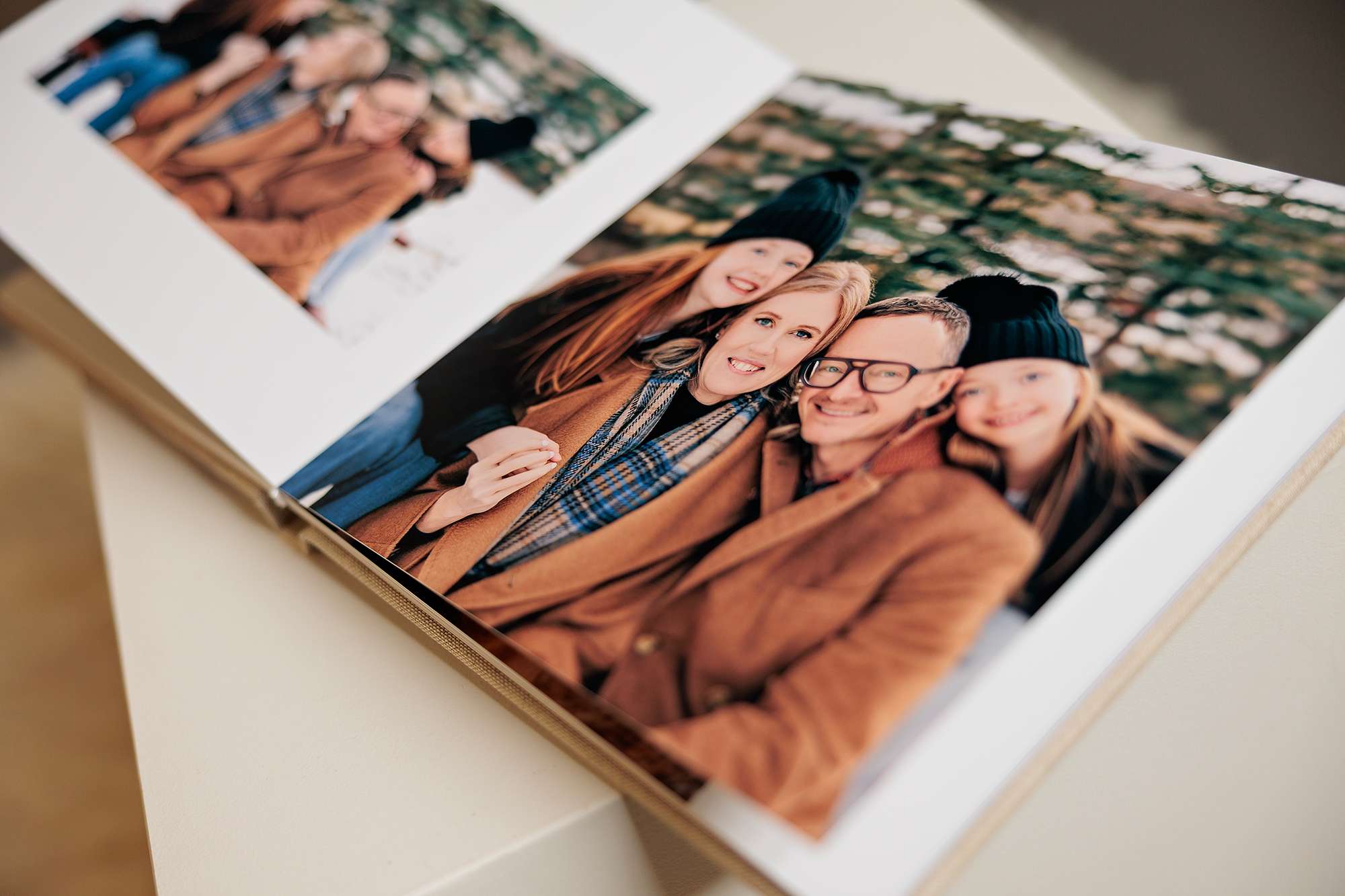 Close-up of album page quality