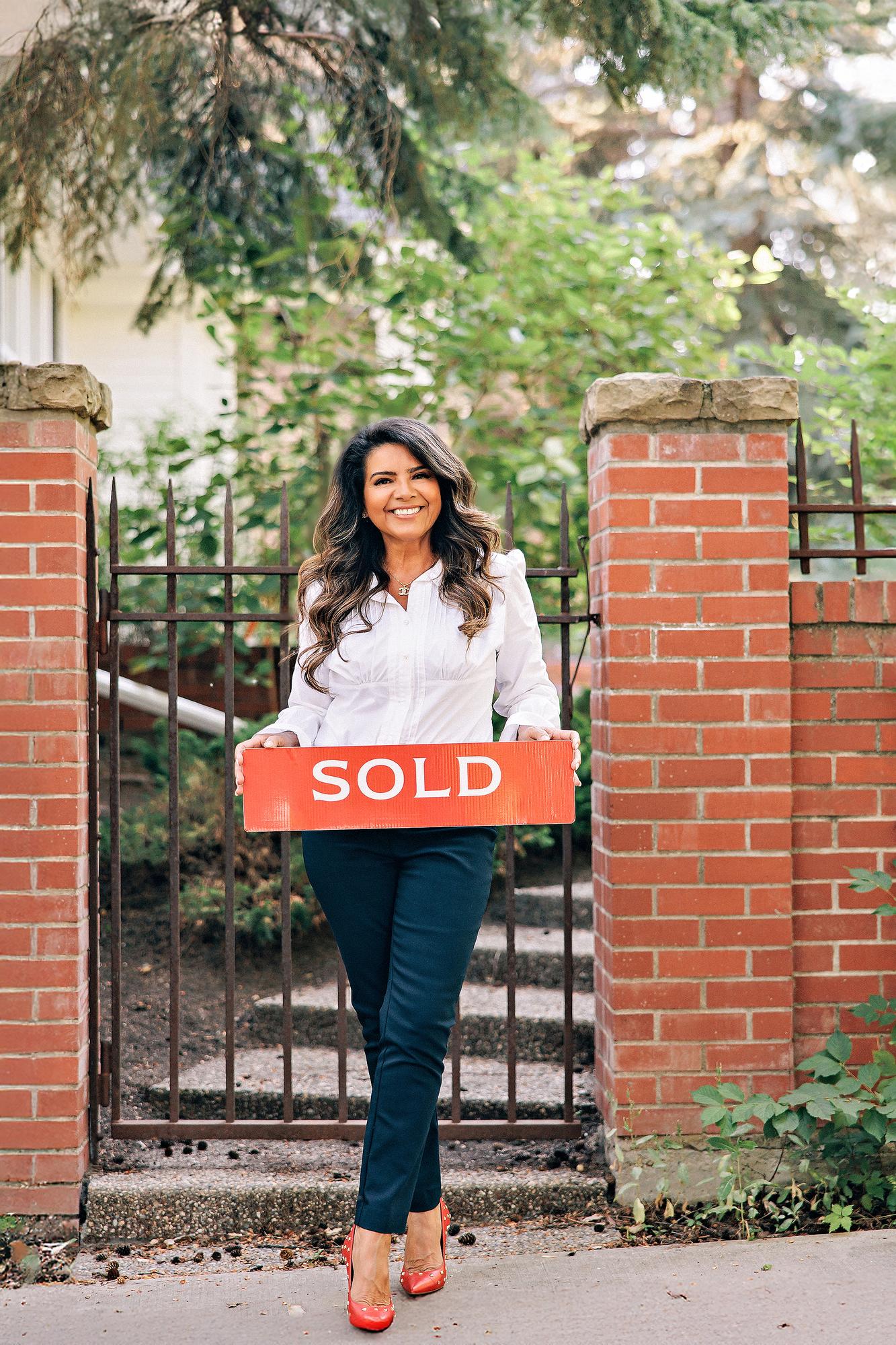 Calgary real estate agent building a personal brand with professional headshot photography