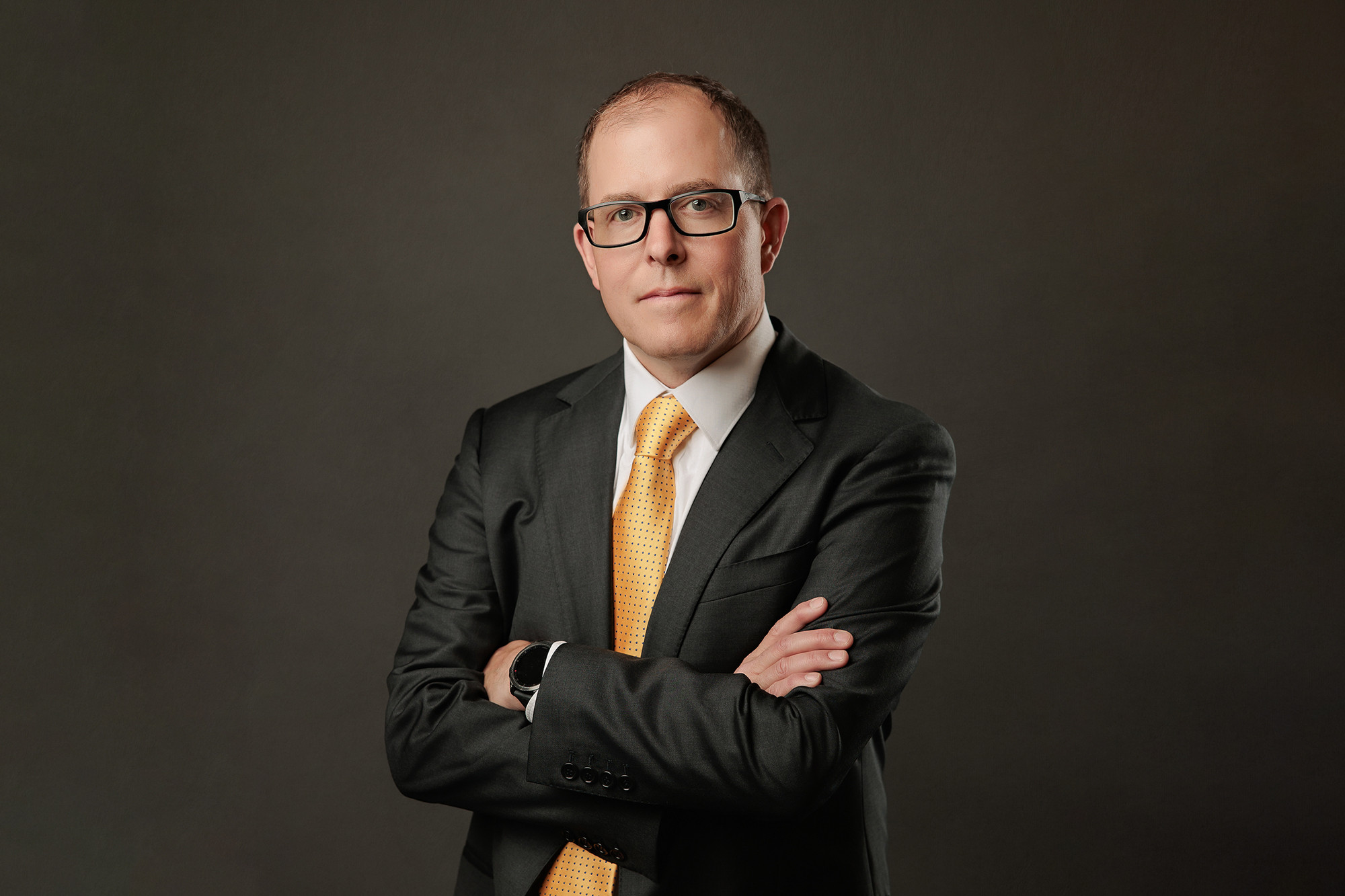 Professional lawyer headshot Calgary law firm photography